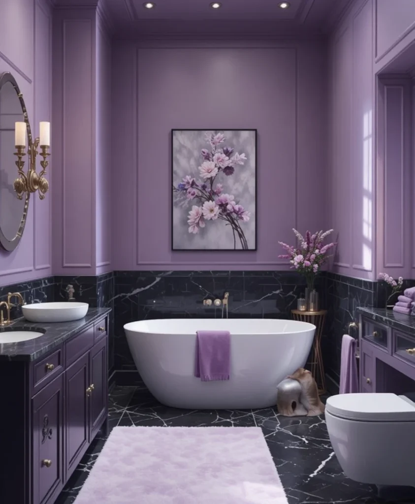 Purple Bathroom