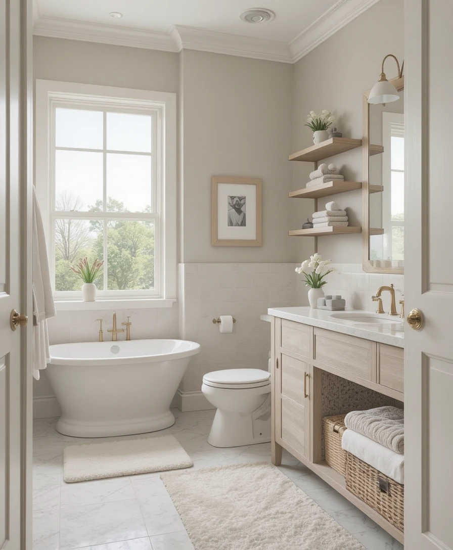 Soft Neutral Bathroom