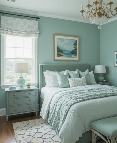 Sea Green Bedroom