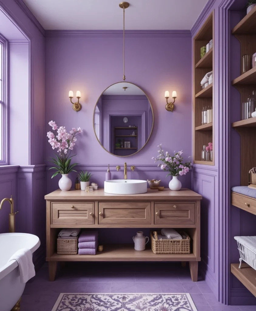 Purple Bathroom