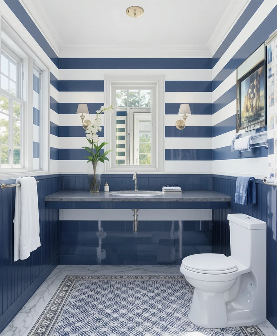 Blue Bathroom