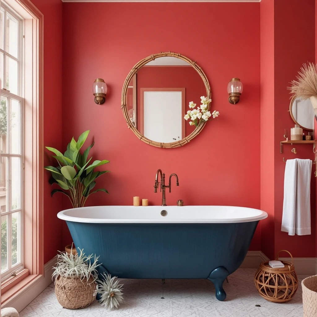 Bold Bathroom Color 