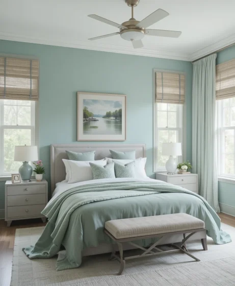 Sea Green Bedroom