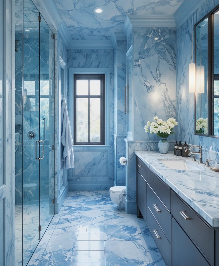 Blue Bathroom