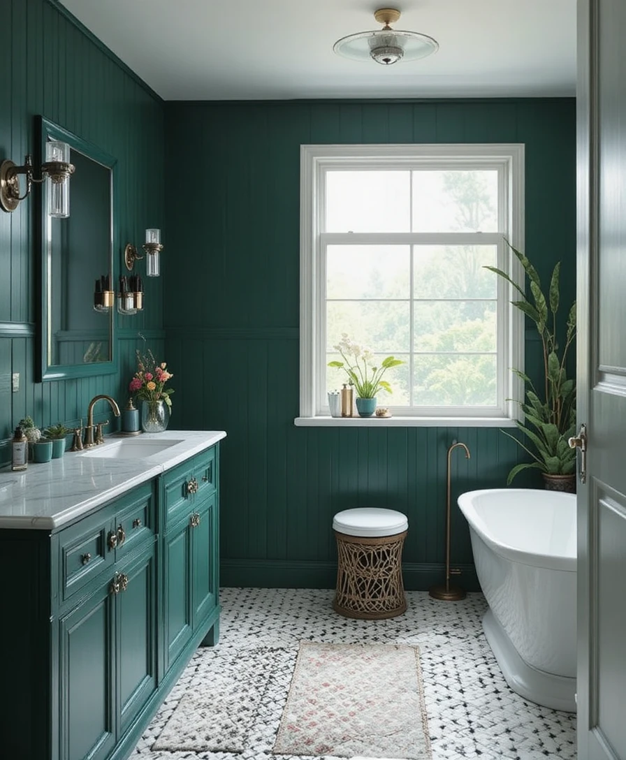 Bold Bathroom Color 