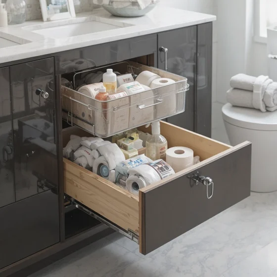 Bathroom Storage Hacks