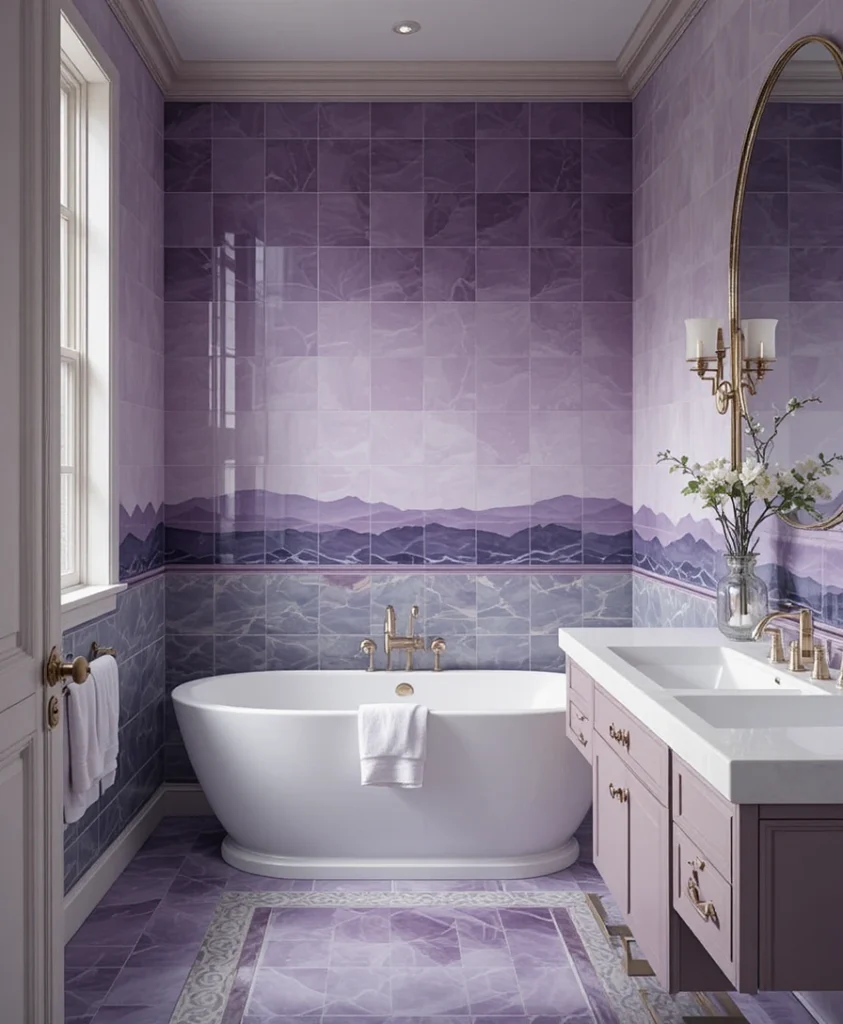 Purple Bathroom