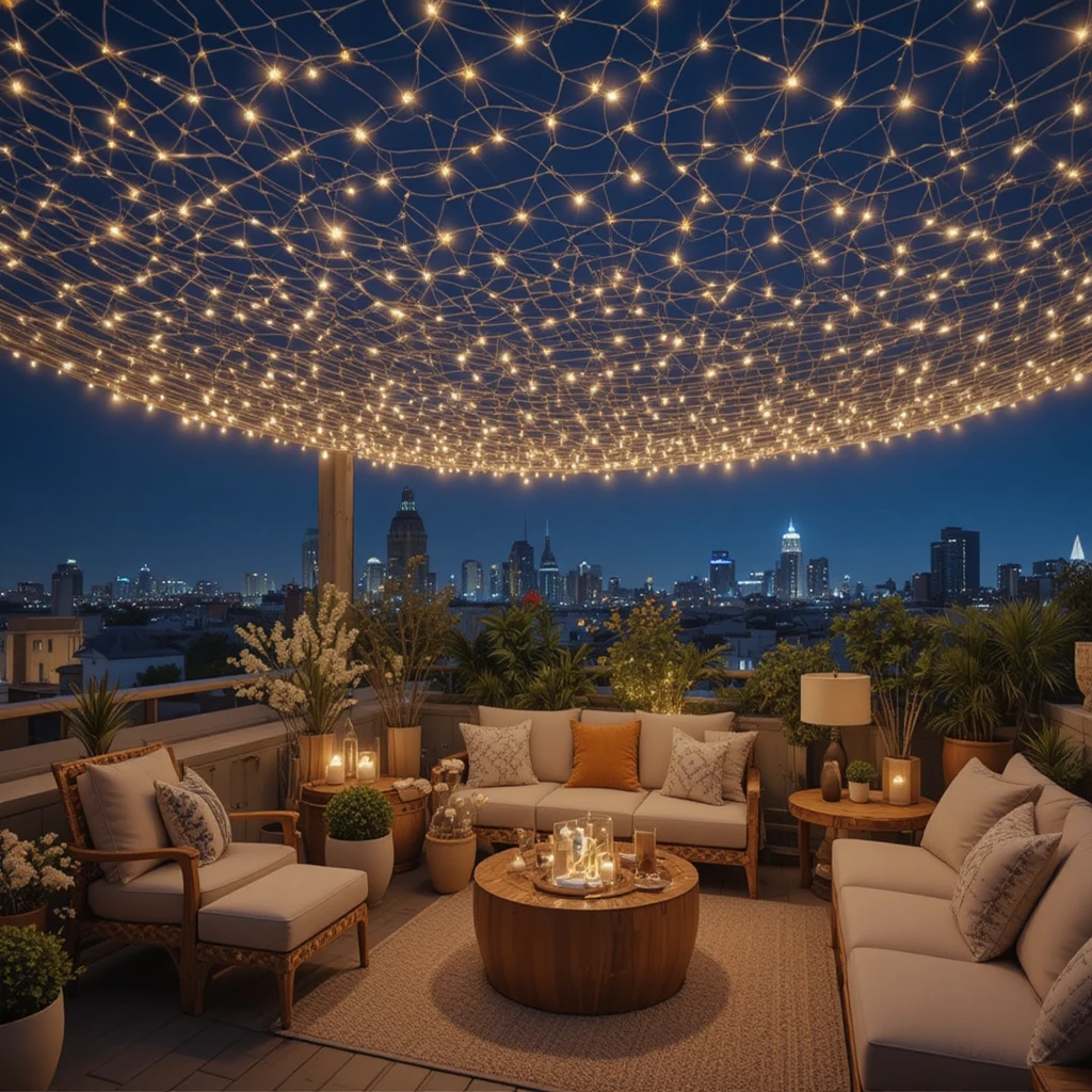 Fairy Lights Rooftop