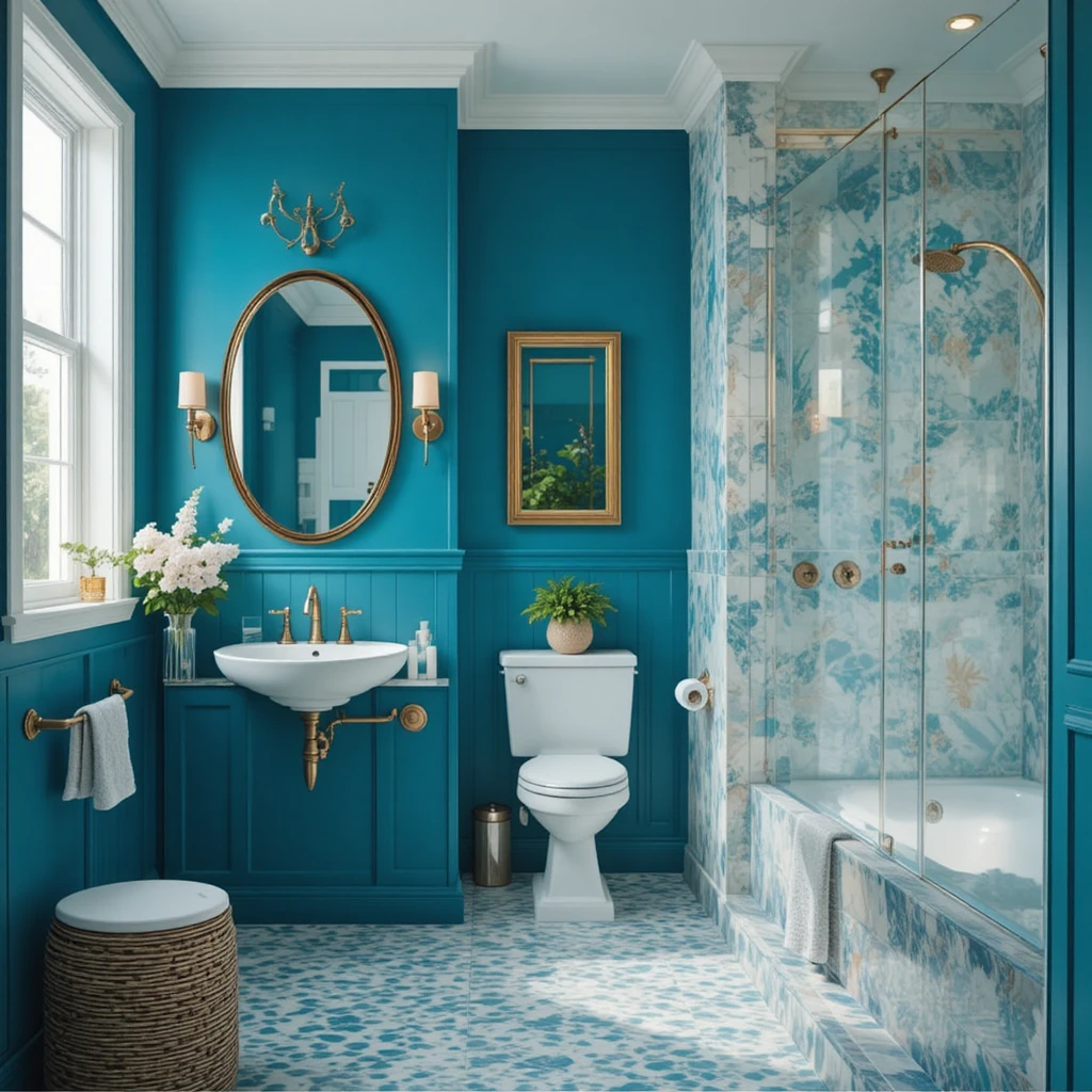 Bold Bathroom Color 