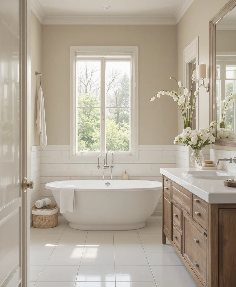 Soft Neutral Bathroom