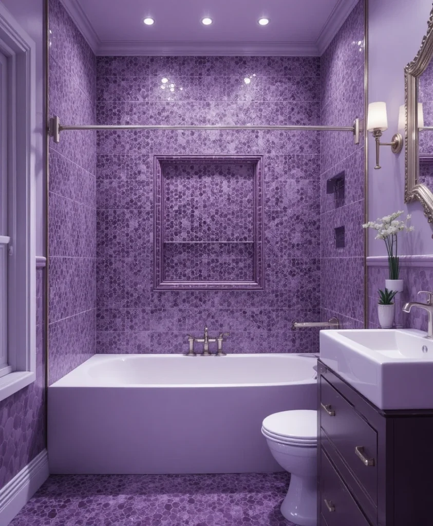 Purple Bathroom