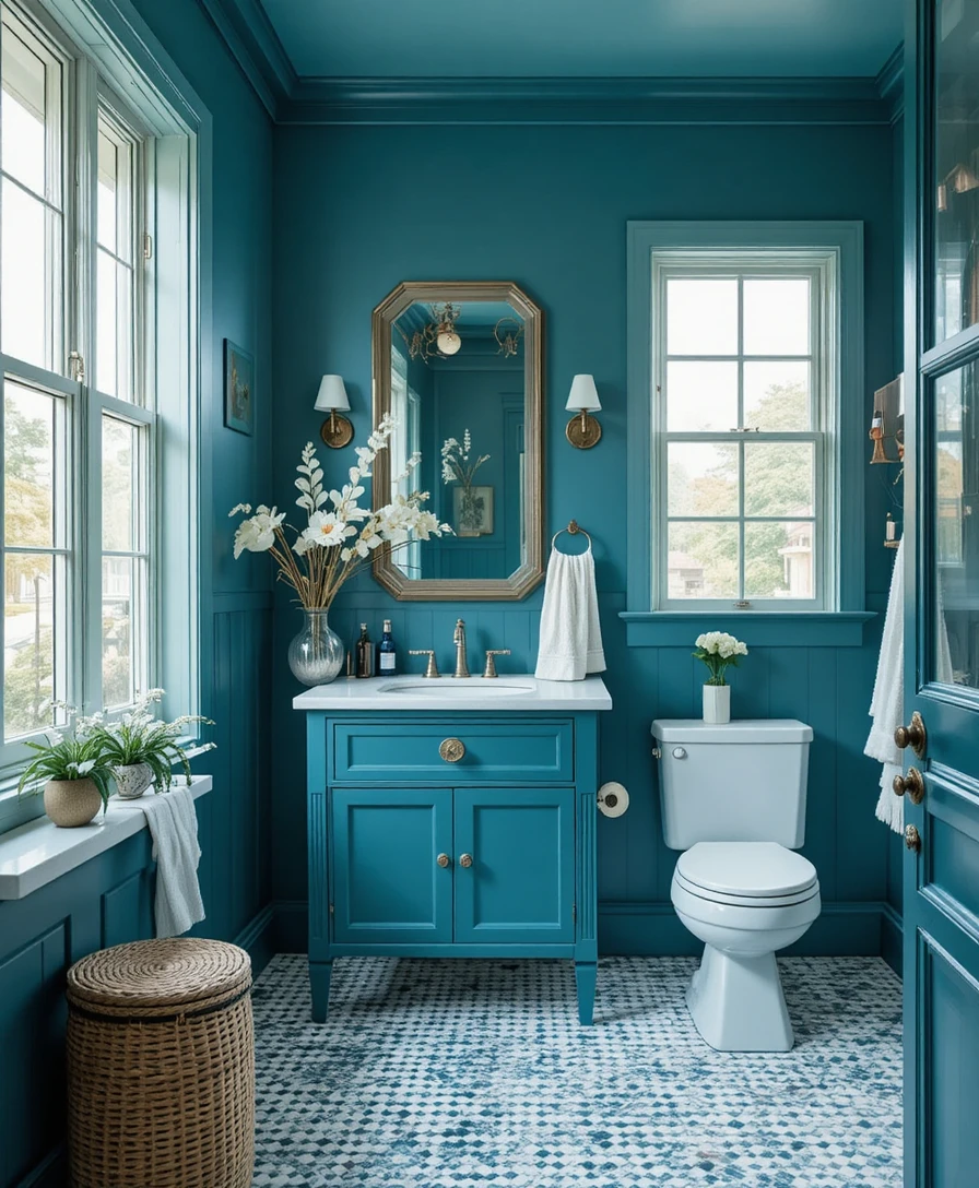 Bold Bathroom Color 
