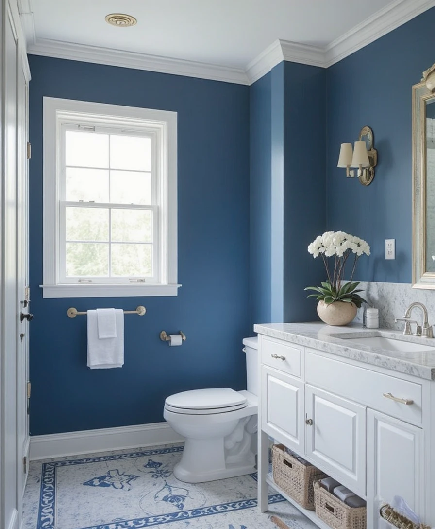 Blue Bathroom