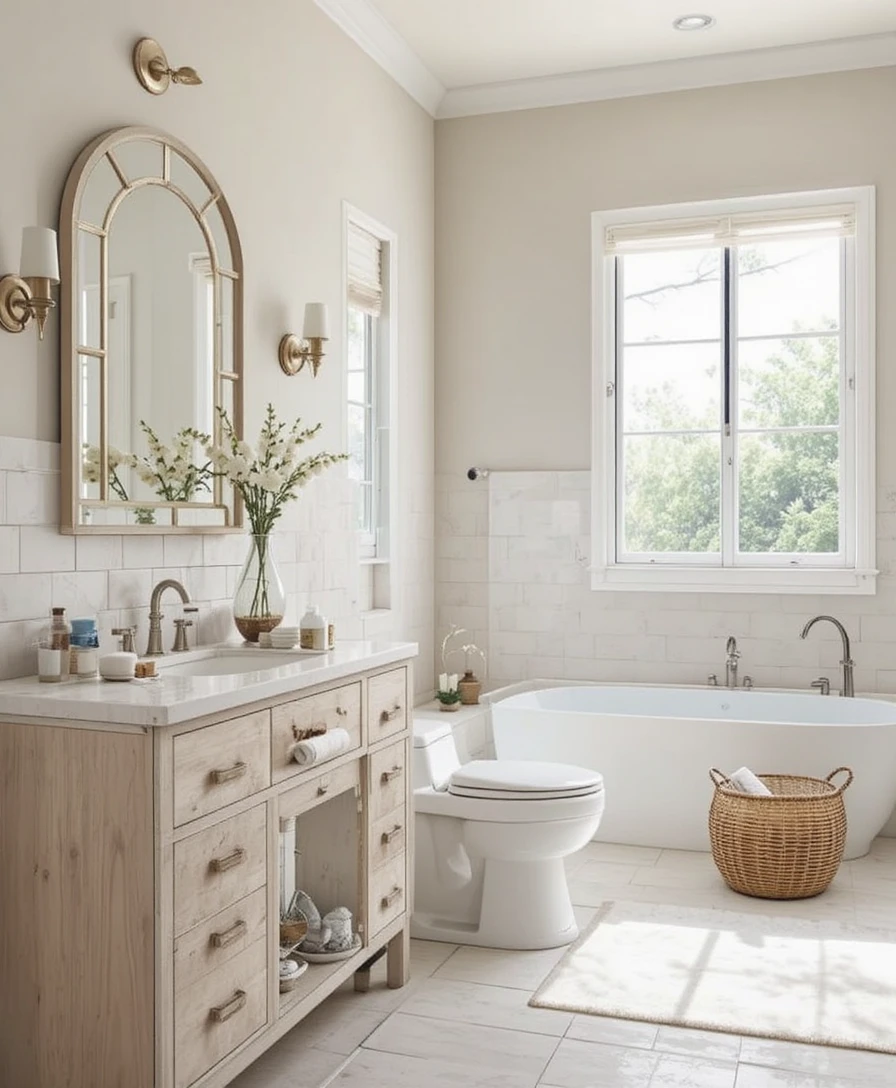 Soft Neutral Bathroom