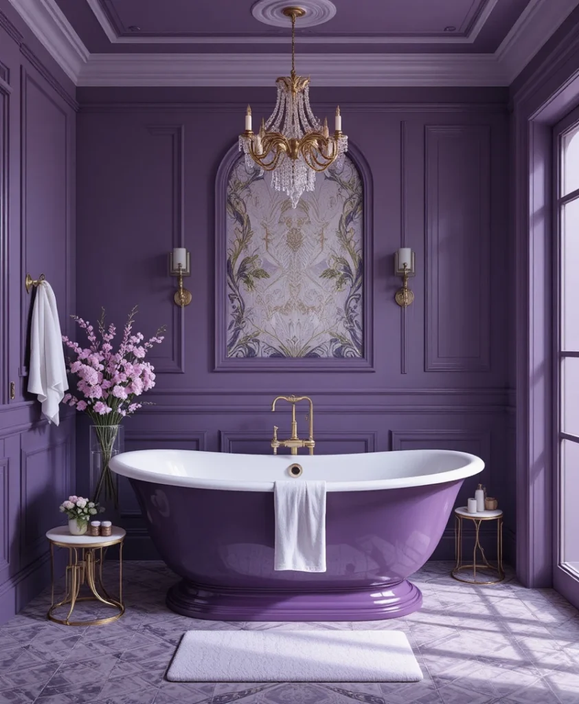 Purple Bathroom