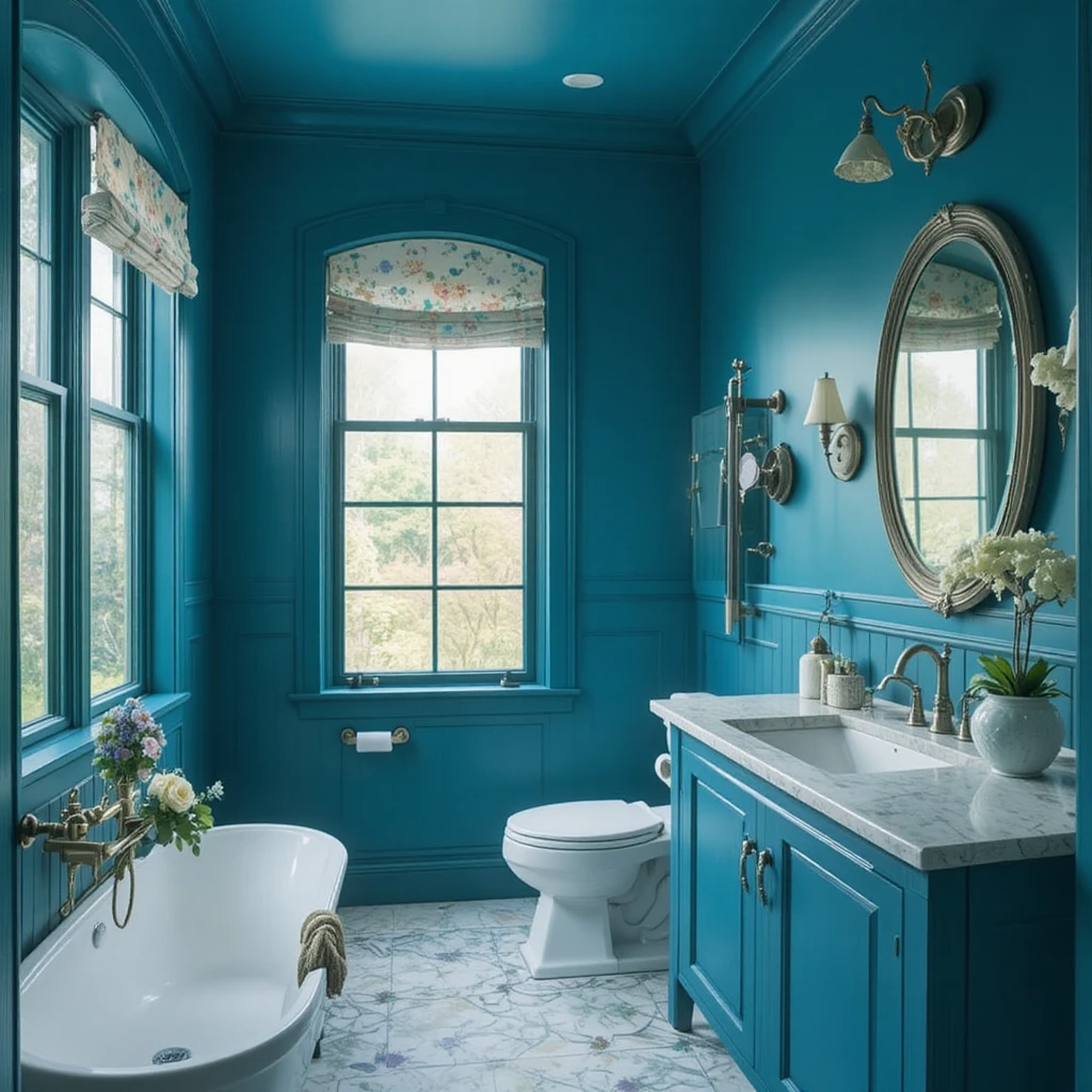 Peacock Blue Paint Colors