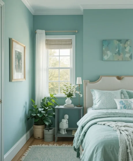 Sea Green Bedroom