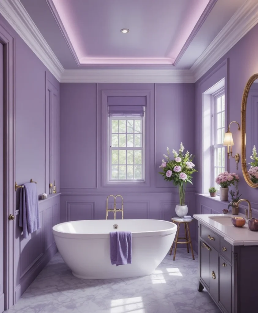 Purple Bathroom