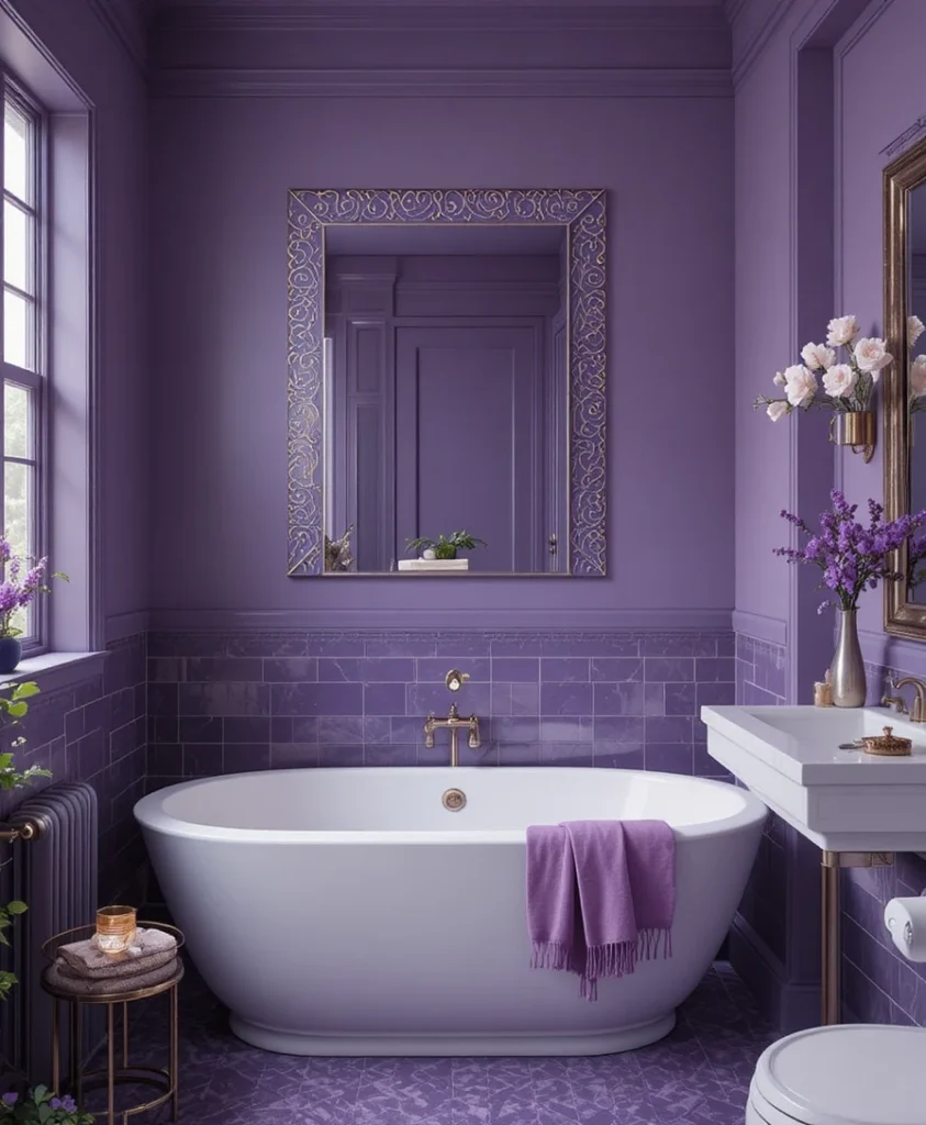 Purple Bathroom