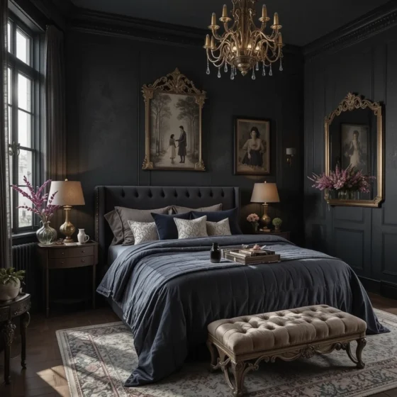 Dark & Dreamy Bedroom
