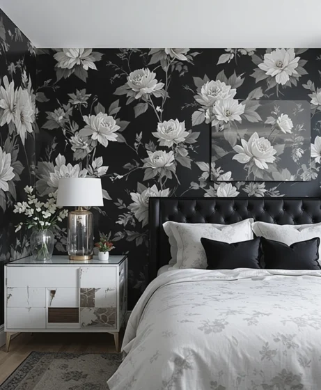 Black and White Bedroom