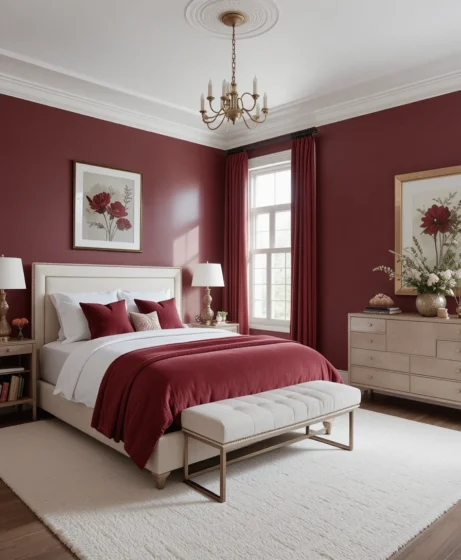 Maroon Bedroom