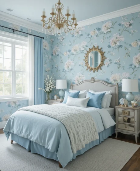 Light Blue Bedroom