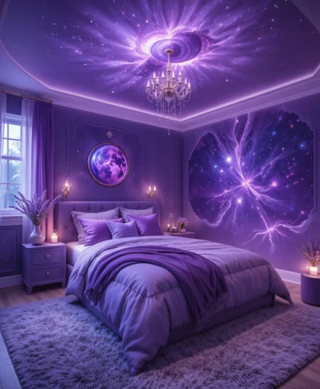 Purple Celestial Bedroom