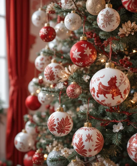 Red and White Christmas Aesthetic