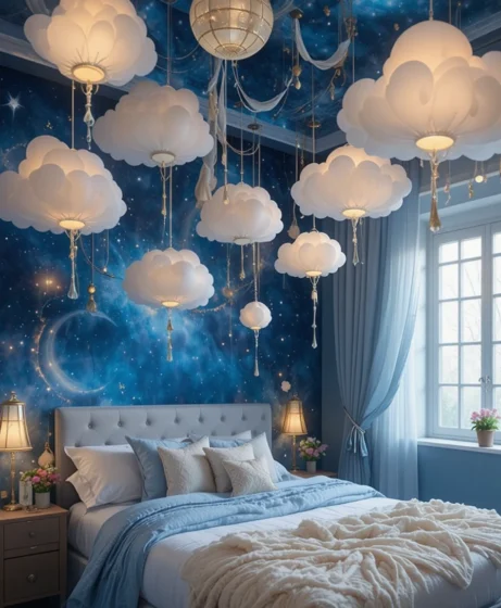 Blue Celestial Bedroom
