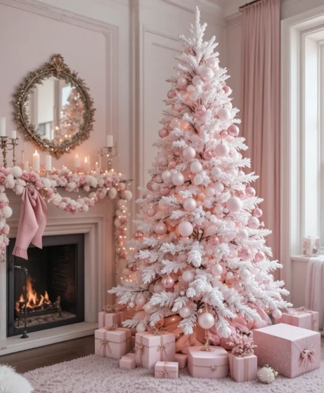 Pink Christmas Aesthetic