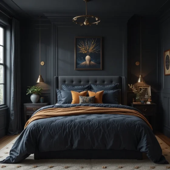 Dark & Dreamy Bedroom