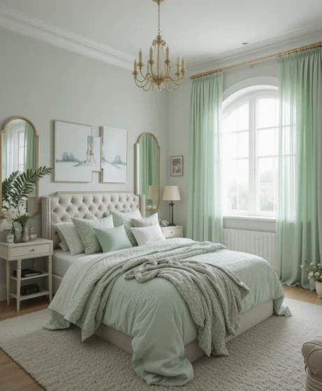 Mint Green Bedroom