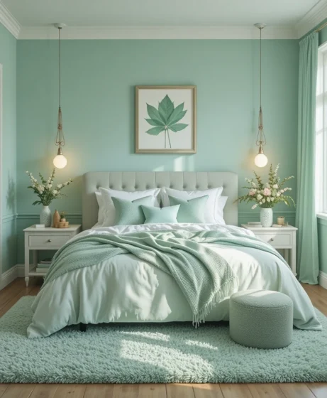 Mint Green Bedroom