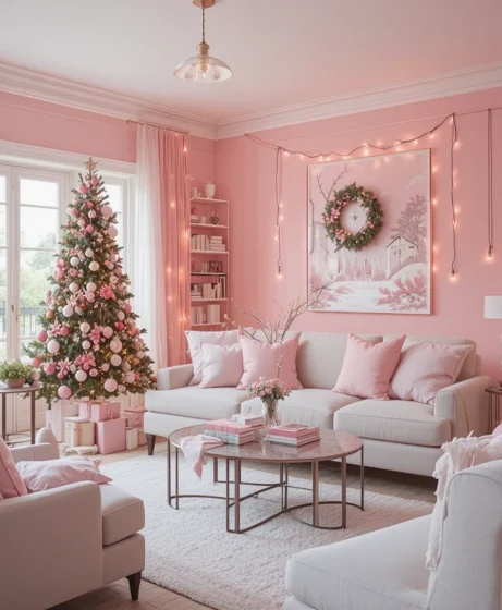 Pink Christmas Decorations