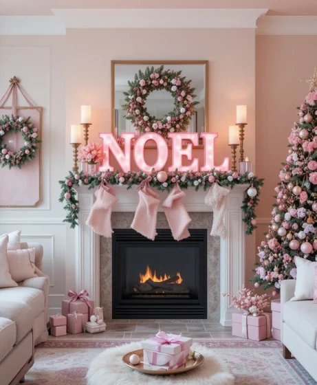 Pink Christmas Decorations
