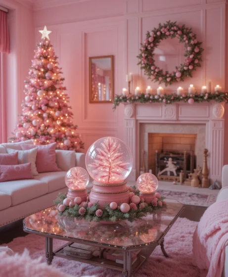 Pink Christmas Decorations