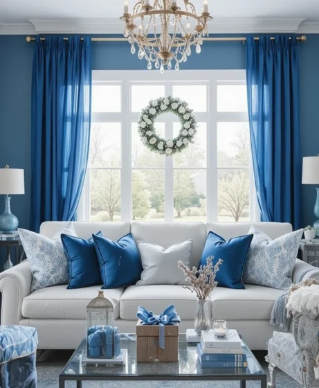Blue Christmas Décor