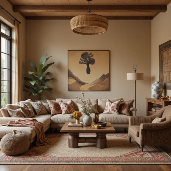 Afrobohemian Living Room