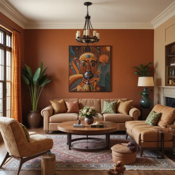 Afrobohemian Living Room