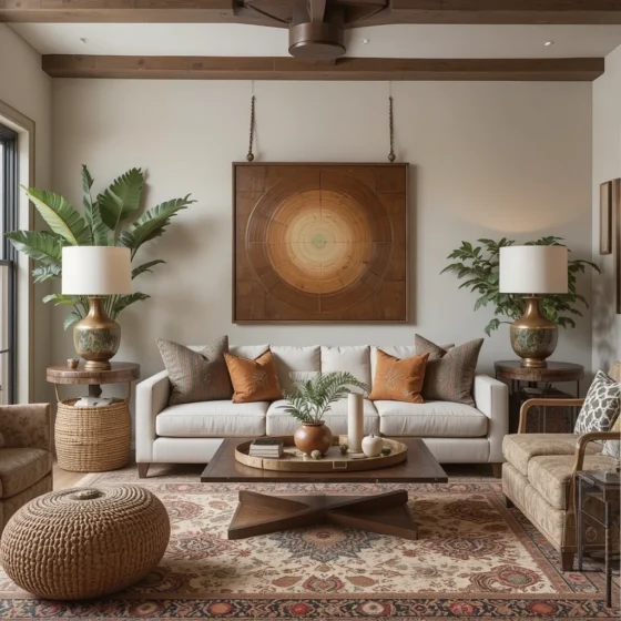 Afrobohemian Living Room