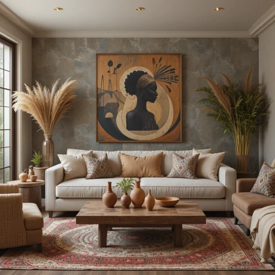 Afrobohemian Living Room
