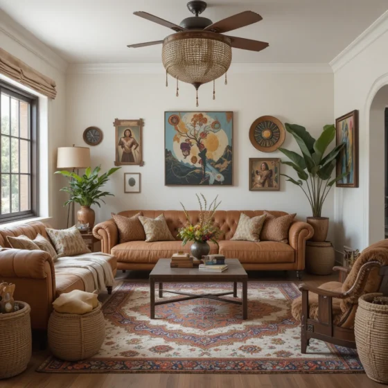Afrobohemian Living Room