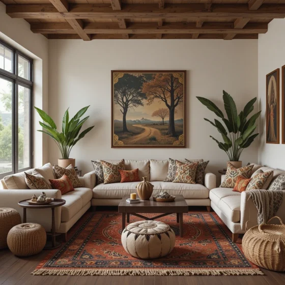 Afrobohemian Living Room