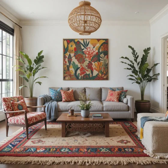 Afrobohemian Living Room