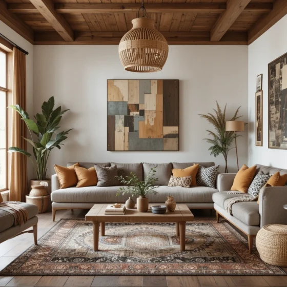 Afrobohemian Living Room