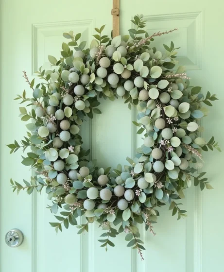 Spring Wreath Front Door