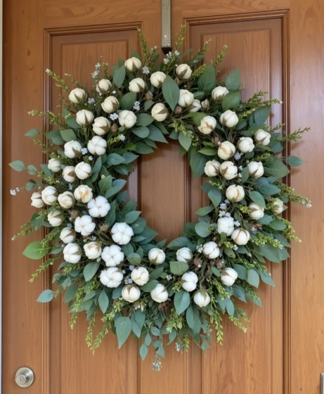 Spring Wreath Front Door