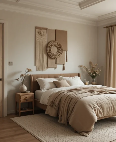  Earthy Cozy Bedroom 